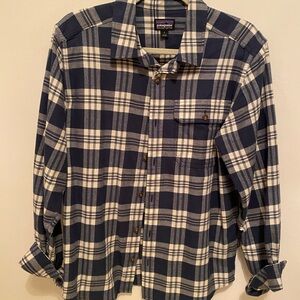 Patagonia Men's Blue Lightweight Fjord Flannel